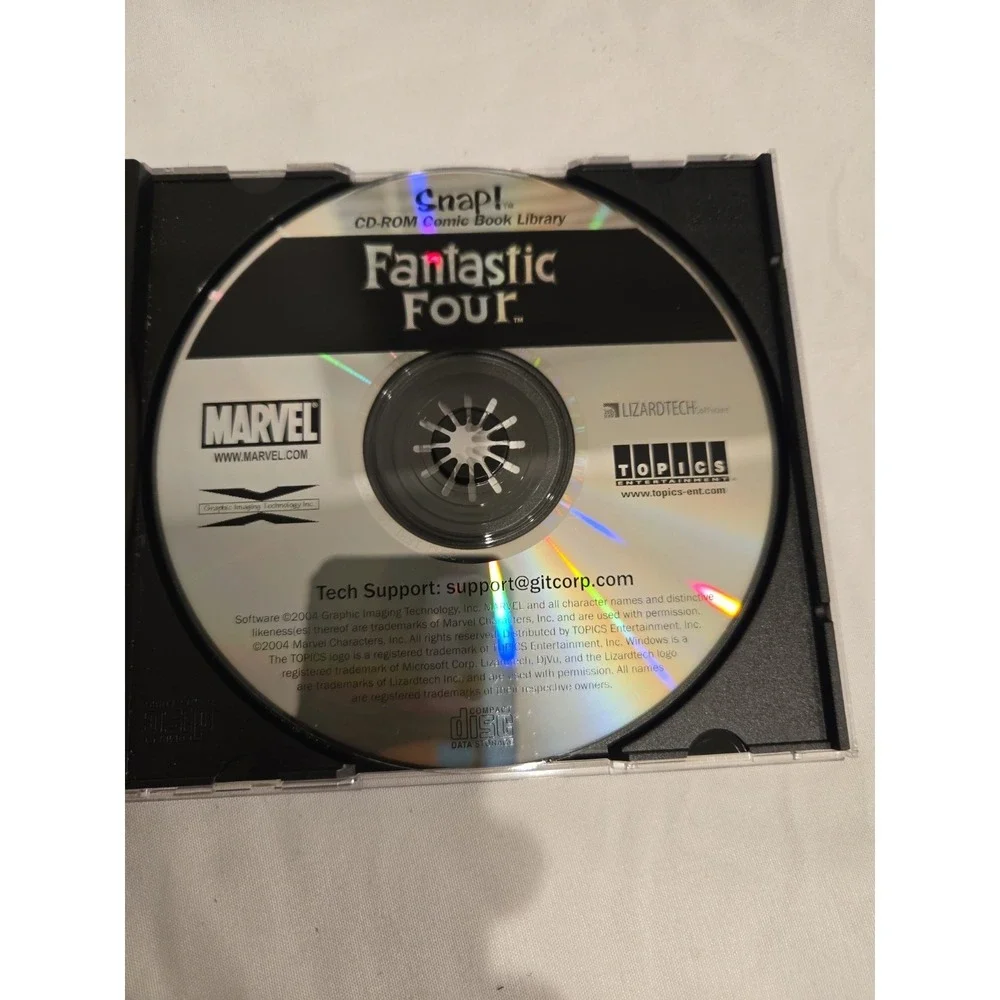 Snap Fantastic Four CD-ROM from Comic Book Library 10 full length digital comics